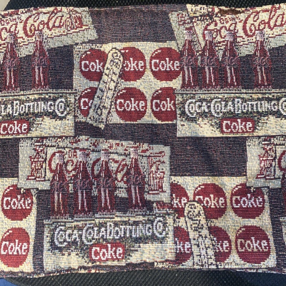 Vintage Coca-Cola Woven Tapestry Placemats Set of 4